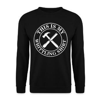 Beavercraft, Whittling, Whittler, Holzhandwerk - Unisex Pullover - Schwarz - Vorne - Alina (178cm) & Michal (187cm)