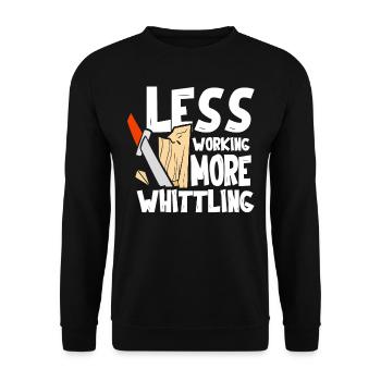 Beavercraft, Whittling, Whittler, Holzhandwerk - Unisex Pullover - Schwarz - Vorne - Alina (178cm) & Michal (187cm)