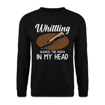 Beavercraft, Whittling, Whittler, Holzhandwerk - Unisex Pullover - Schwarz - Vorne - Alina (178cm) & Michal (187cm)