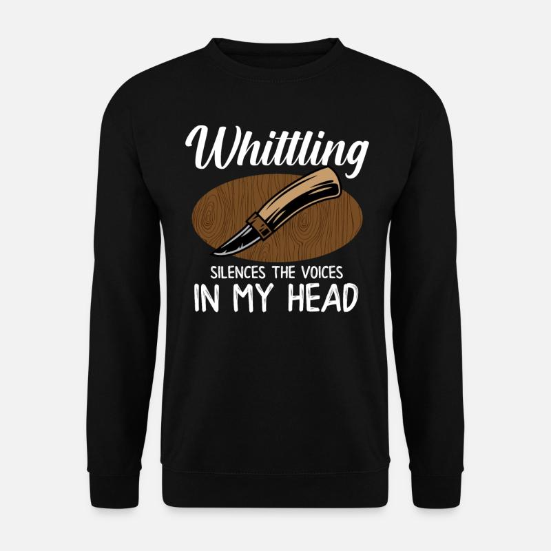 Beavercraft, Whittling, Whittler, Holzhandwerk - Unisex Pullover - Schwarz