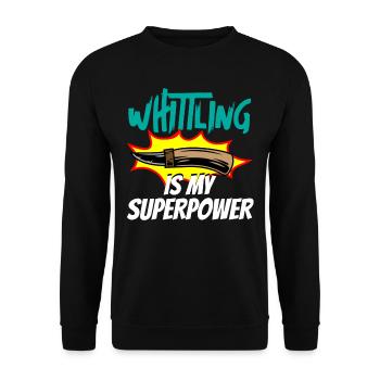Beavercraft, Whittling, Whittler, Holzhandwerk - Unisex Pullover - Schwarz - Vorne - Alina (178cm) & Michal (187cm)