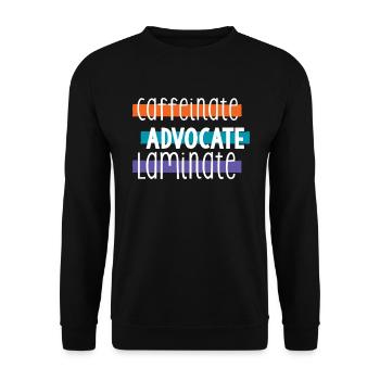 Special Needs Education, Special Education - Unisex Sweatshirt - black - Front - Alina (178cm) & Michal (187cm)