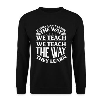 Special Needs Education, Special Education - Unisex Sweatshirt - black - Front - Alina (178cm) & Michal (187cm)