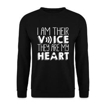 Special Needs Education, Special Education - Unisex Sweatshirt - black - Front - Alina (178cm) & Michal (187cm)