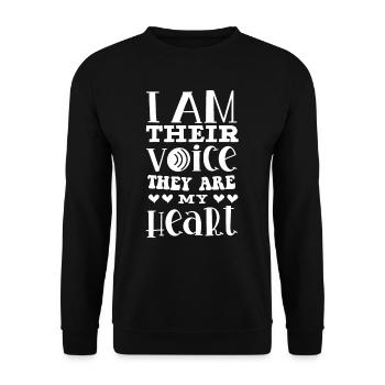 Special Needs Education, Special Education - Unisex Sweatshirt - black - Front - Alina (178cm) & Michal (187cm)