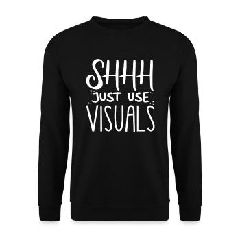 Special Needs Education, Special Education - Unisex Sweatshirt - black - Front - Alina (178cm) & Michal (187cm)