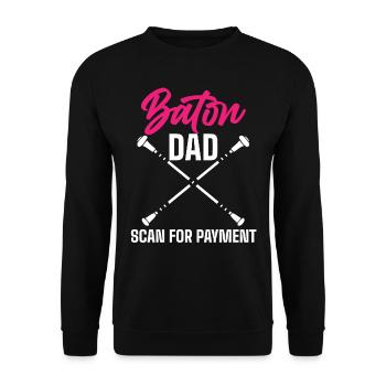 Baton Twirler, Baton Twirling, Gymnastics - Unisex Sweatshirt - black - Front - Alina (178cm) & Michal (187cm)