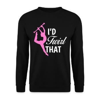 Baton Twirler, Baton Twirling, Gymnastics - Unisex Sweatshirt - black - Front - Alina (178cm) & Michal (187cm)