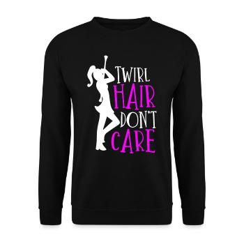 Baton Twirler, Baton Twirling, Gymnastics - Unisex Sweatshirt - black - Front - Alina (178cm) & Michal (187cm)