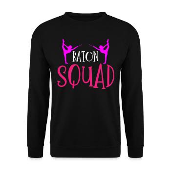Baton Twirler, Baton Twirling, Gymnastics - Unisex Sweatshirt - black - Front - Alina (178cm) & Michal (187cm)