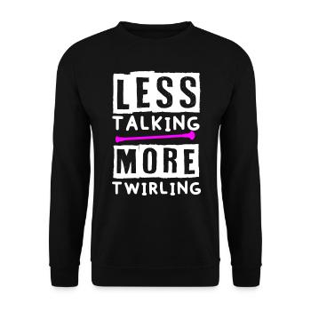 Baton Twirler, Baton Twirling, Gymnastics - Unisex Sweatshirt - black - Front - Alina (178cm) & Michal (187cm)