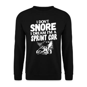 Sprint car races, sprint cars, dirt track races - Unisex Sweatshirt - black - Front - Alina (178cm) & Michal (187cm)