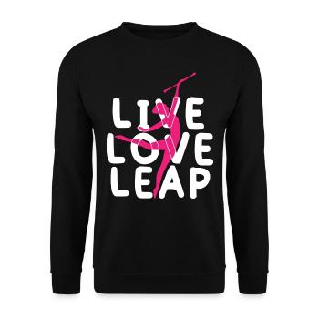 Baton Twirler, Baton Twirling, Gymnastics - Unisex Sweatshirt - black - Front - Alina (178cm) & Michal (187cm)
