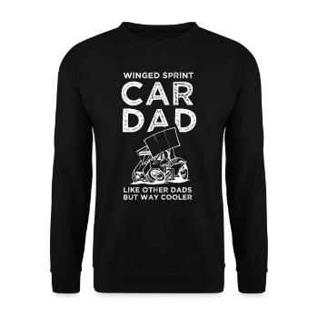 Sprint car races, sprint cars, dirt track races - Unisex Sweatshirt - black - Front - Alina (178cm) & Michal (187cm)