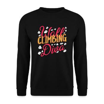 Wall climbers, wall climbers - Unisex Sweatshirt - black - Front - Alina (178cm) & Michal (187cm)