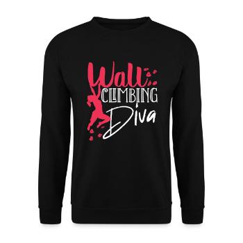 Wall climbers, wall climbers - Unisex Sweatshirt - black - Front - Alina (178cm) & Michal (187cm)