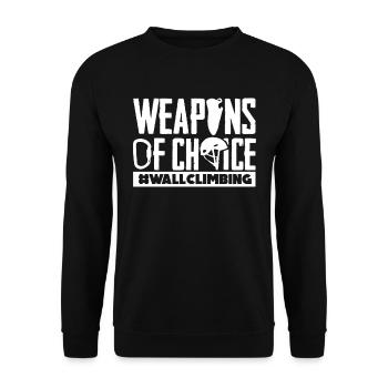 Wall climbers, wall climbers - Unisex Sweatshirt - black - Front - Alina (178cm) & Michal (187cm)