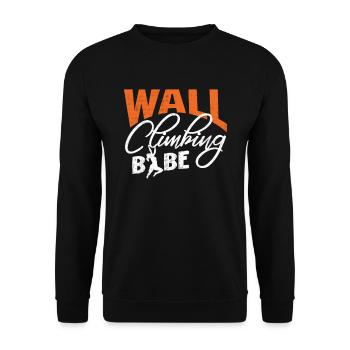 Wall climbers, wall climbers - Unisex Sweatshirt - black - Front - Alina (178cm) & Michal (187cm)