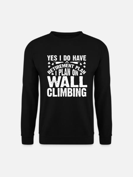 Wandkletterer, Wandklettern - Unisex Pullover - Schwarz