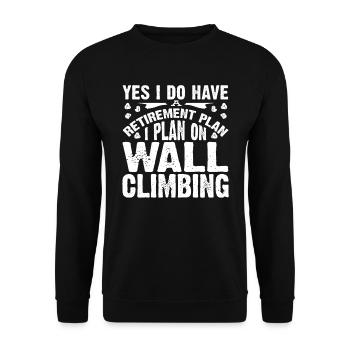 Wall climbers, wall climbers - Unisex Sweatshirt - black - Front - Alina (178cm) & Michal (187cm)