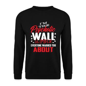 Wall climbers, wall climbers - Unisex Sweatshirt - black - Front - Alina (178cm) & Michal (187cm)