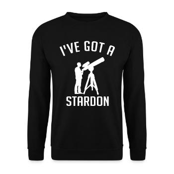Astrophotography, astronomy, stargazing - Unisex Sweatshirt - black - Front - Alina (178cm) & Michal (187cm)