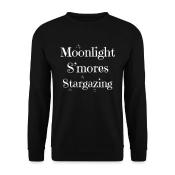 Astrophotography, astronomy, stargazing - Unisex Sweatshirt - black - Front - Alina (178cm) & Michal (187cm)