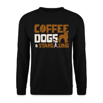 Astrophotography, astronomy, stargazing - Unisex Sweatshirt - black - Front - Alina (178cm) & Michal (187cm)