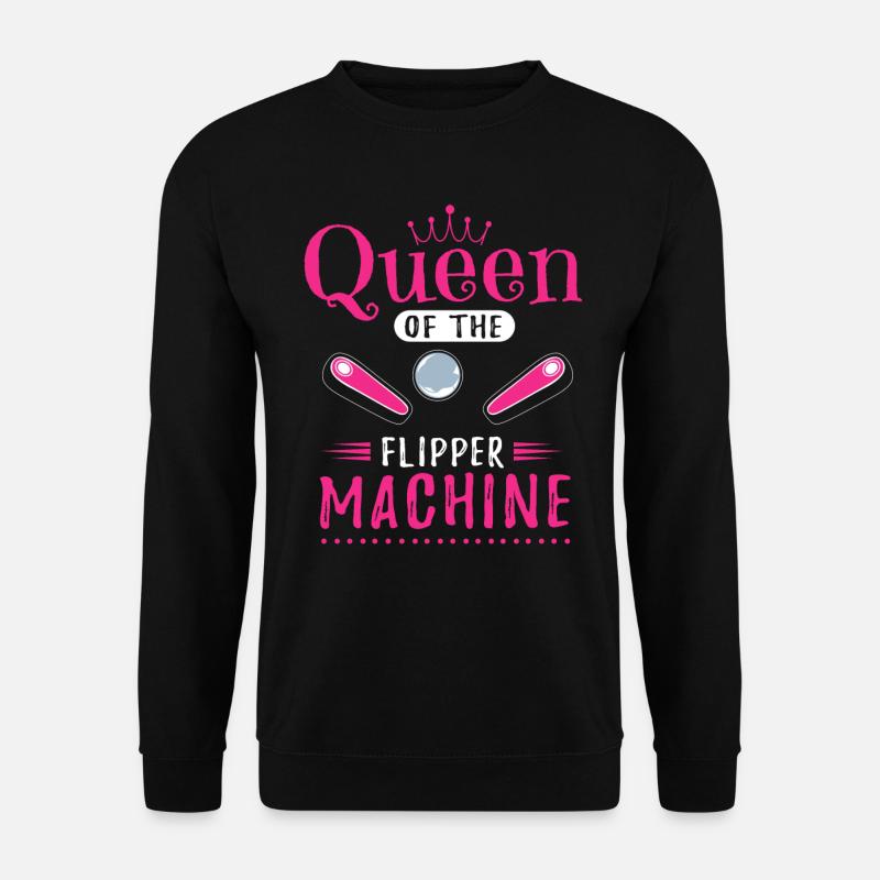 Flipper-Arcade-Spieler - Unisex Pullover - Schwarz