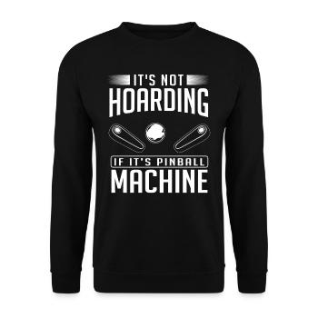 Flipper-Arcade-Spieler - Unisex Pullover - Schwarz - Vorne - Alina (178cm) & Michal (187cm)