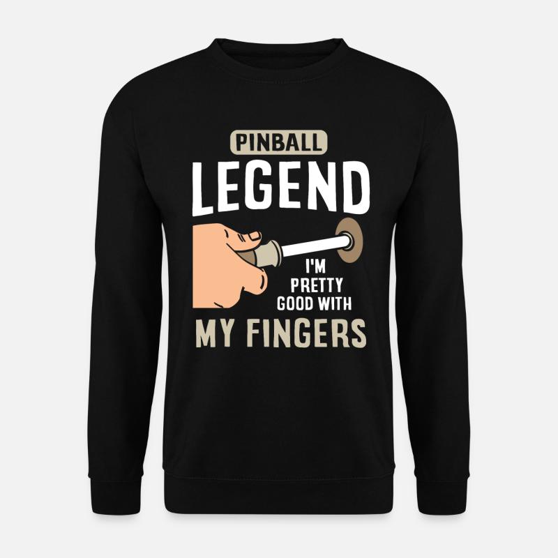 Flipper-Arcade-Spieler - Unisex Pullover - Schwarz