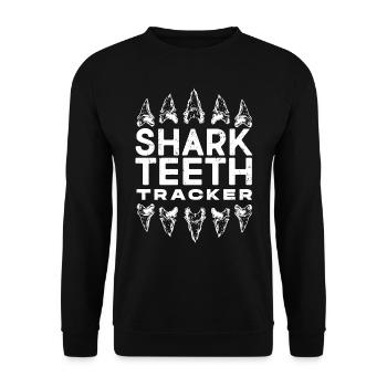 Sharks, shark counter collectors - Unisex Sweatshirt - black - Front - Alina (178cm) & Michal (187cm)