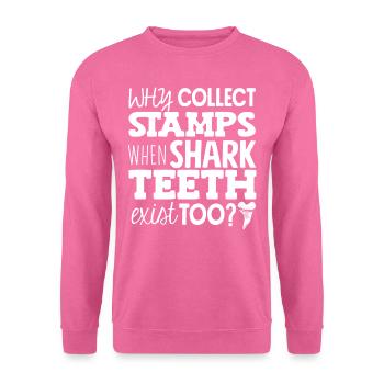 Haie, Haifischzählersammler - Unisex Pullover - Pink - Vorne