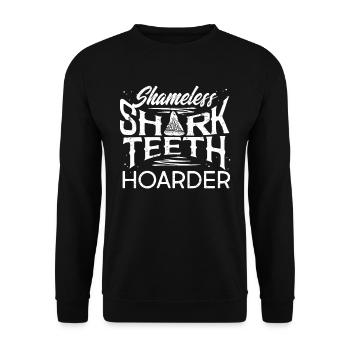 Requins, collecteurs de compteurs de requins - Sweat-shirt Unisexe - noir - Devant - Alina (178cm) & Michal (187cm)