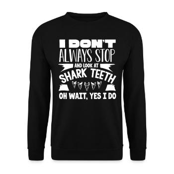 Requins, collecteurs de compteurs de requins - Sweat-shirt Unisexe - noir - Devant - Alina (178cm) & Michal (187cm)
