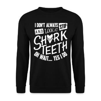 Requins, collecteurs de compteurs de requins - Sweat-shirt Unisexe - noir - Devant - Alina (178cm) & Michal (187cm)