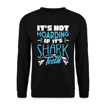 Sharks, shark counter collectors - Unisex Sweatshirt - black - Front - Alina (178cm) & Michal (187cm)