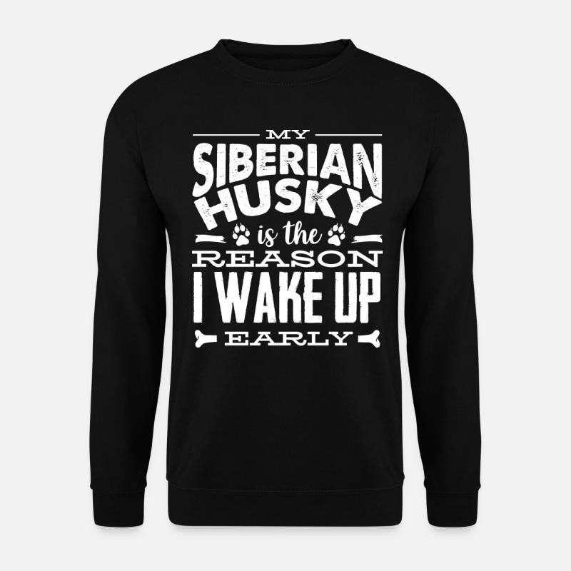 Sibirischer Husky - Unisex Pullover - Schwarz