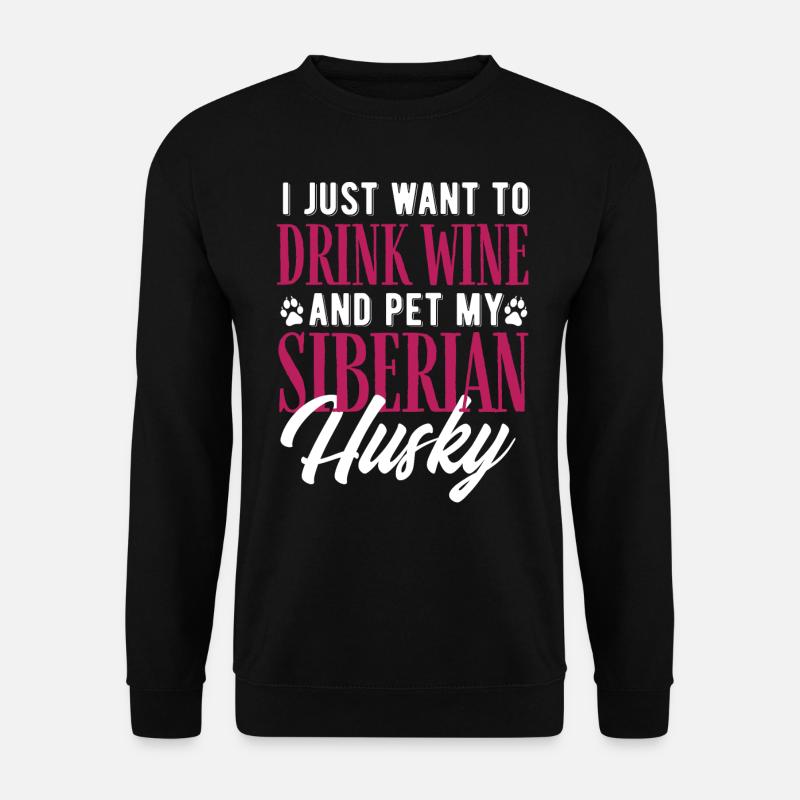 Siberian Husky - Unisex Sweatshirt - black
