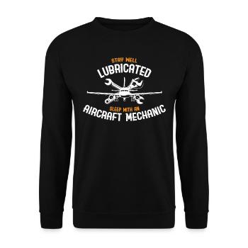 Mécanicien d’aéronefs - Sweat-shirt Unisexe - noir - Devant - Alina (178cm) & Michal (187cm)