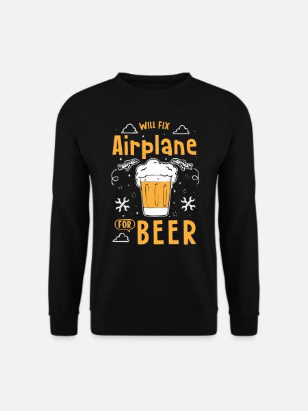 Mécanicien d’aéronefs - Sweat-shirt Unisexe - noir