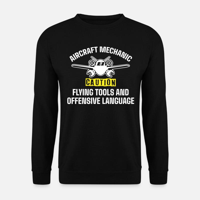 Mécanicien d’aéronefs - Sweat-shirt Unisexe - noir