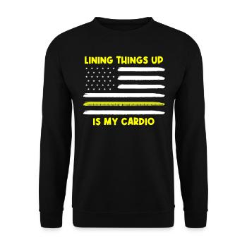 Carreleurs, carreleurs, carreleurs - Sweat-shirt Unisexe - noir - Devant - Alina (178cm) & Michal (187cm)