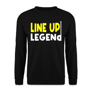 Floor layers, tilers, tilers - Unisex Sweatshirt - black - Front - Alina (178cm) & Michal (187cm)