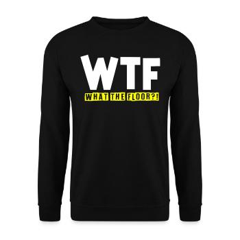 Floor layers, tilers, tilers - Unisex Sweatshirt - black - Front - Alina (178cm) & Michal (187cm)