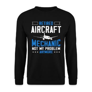 Mécanicien d’aéronefs, mécanicien d’aéronefs - Sweat-shirt Unisexe - noir - Devant - Alina (178cm) & Michal (187cm)