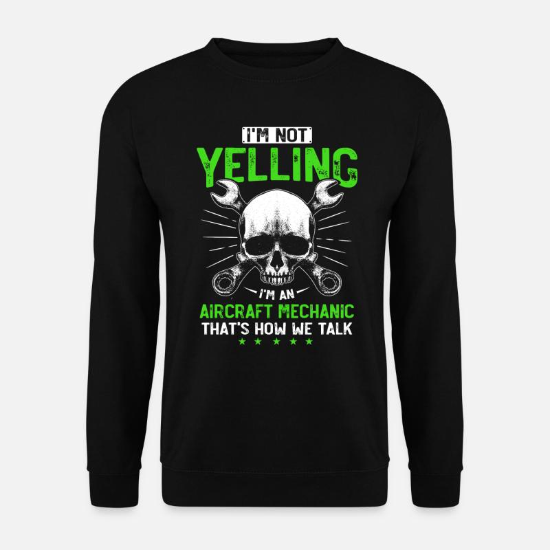 Mécanicien d’aéronefs, mécanicien d’aéronefs - Sweat-shirt Unisexe - noir
