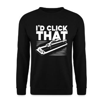 Flooring installer, tile warehouse - Unisex Sweatshirt - black - Front - Alina (178cm) & Michal (187cm)