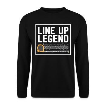 Flooring installer, tile warehouse - Unisex Sweatshirt - black - Front - Alina (178cm) & Michal (187cm)