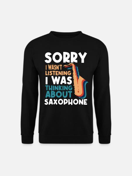 Saxophonist, Saxophon, Sound, Smooth Jazz - Unisex Pullover - Schwarz